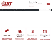 Tablet Screenshot of lbt.com